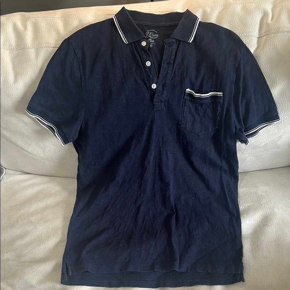 J. Crew Navy Blue Polo Shirt